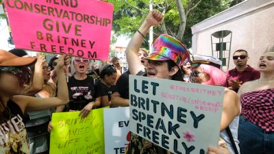 En demonstration för Britney Spears
