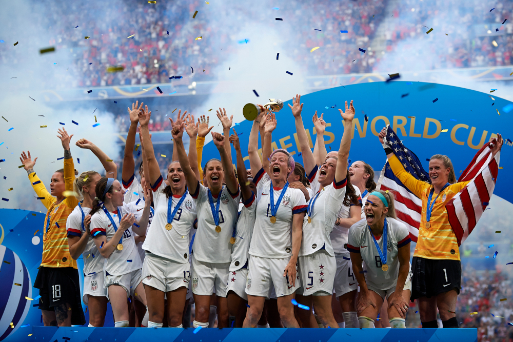Det amerikanska damlandslaget i fotboll vinner VM 2019.